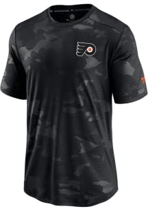 Philadelphia Flyers Black AP Locker Room Camo Short Sleeve T Shirt