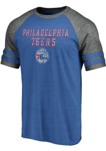Philadelphia 76ers Blue TEAM NAME Long Sleeve Fashion T Shirt
