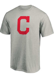 Cleveland Indians Charcoal Team Logo Short Sleeve T Shirt