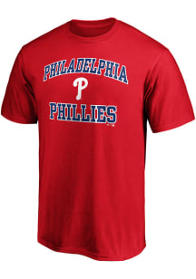 Philadelphia Phillies Red Heart And Soul Short Sleeve T Shirt