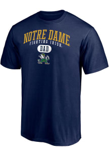 Notre Dame Fighting Irish Navy Blue Dad Short Sleeve T Shirt
