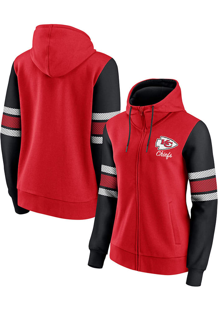 Kansas City Chiefs Womens Red Fan Favorite Long Sleeve Full Zip Jacket -  9432156