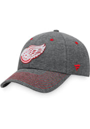 Detroit Red Wings Heathered Unstructured Adjustable Hat - Charcoal
