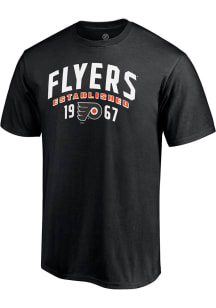 Philadelphia Flyers Black Established Crewneck Short Sleeve T Shirt