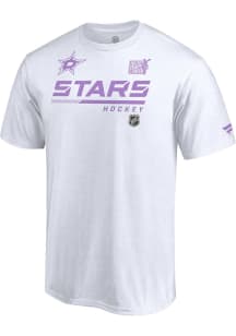 Dallas Stars Black Hockey Fights Cancer Short Sleeve T Shirt