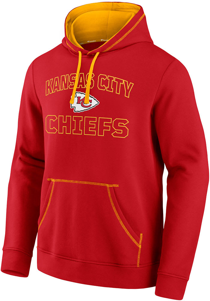 Kansas City Chiefs Mens Red Heart and Soul Long Sleeve Hoodie