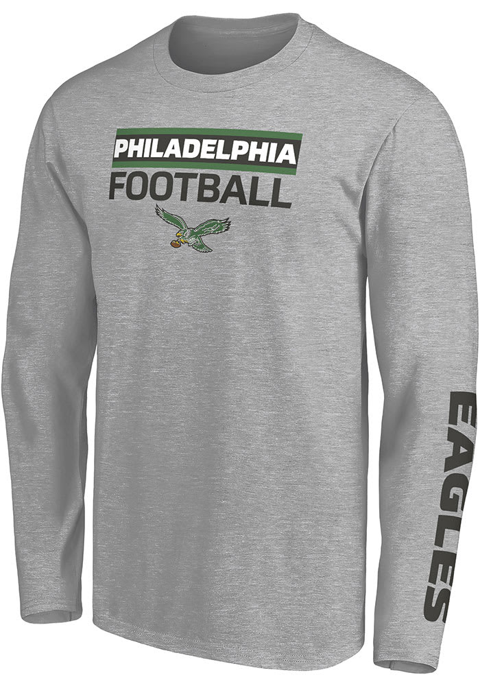 47 Philadelphia Eagles Black Pop Imprint Super Rival Long Sleeve T