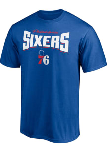 Philadelphia 76ers Blue Team Name Short Sleeve T Shirt