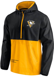 Pittsburgh Penguins Mens Black Woven Anorak Pullover Jackets
