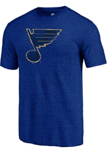 St Louis Blues Blue Core Triblend Short Sleeve Fashion T Shirt