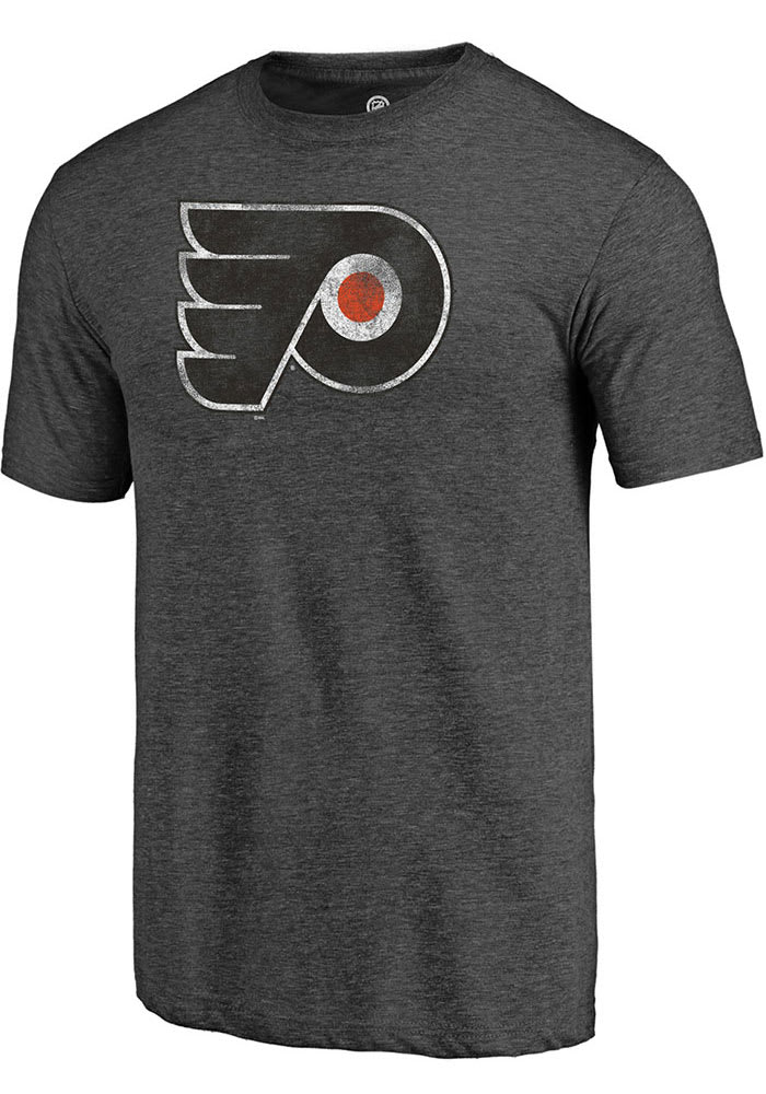Philadelphia Flyers Charcoal Core Triblend Short Sleeve Fashion T Shirt