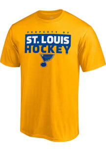 St Louis Blues Gold Gain Ground Short Sleeve T Shirt