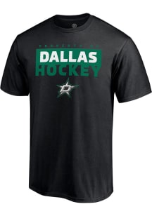 Dallas Stars Black Gain Ground Short Sleeve T Shirt