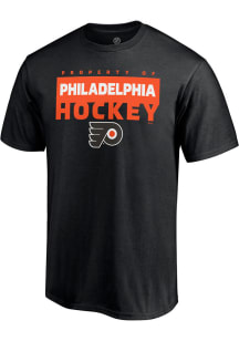 Philadelphia Flyers Black Gain Ground Short Sleeve T Shirt