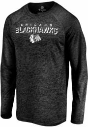 Chicago Blackhawks Black Indisputable Favorite Long Sleeve T-Shirt