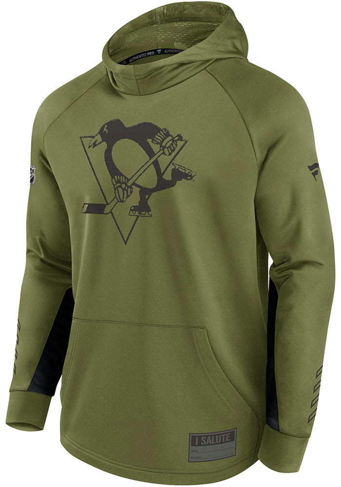 Men's adidas Olive Pittsburgh Penguins Military Appreciation