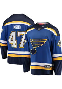 Torey Krug St Louis Blues Mens Blue Breakaway Hockey Jersey