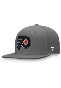 Philadelphia Flyers Mens Charcoal Core Fitted Hat