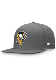 Pittsburgh Penguins Mens Charcoal Core Fitted Hat