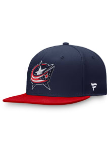 Columbus Blue Jackets Mens Navy Blue 2T Core Fitted Hat