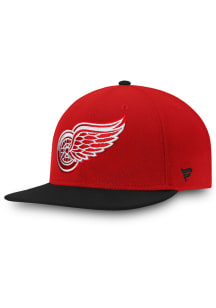 Detroit Red Wings Mens Red 2T Core Fitted Hat