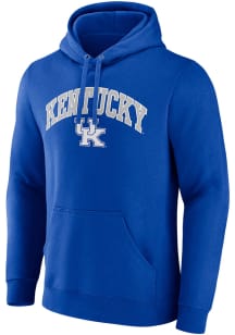Kentucky Wildcats Mens Blue Arch Mascot Long Sleeve Hoodie