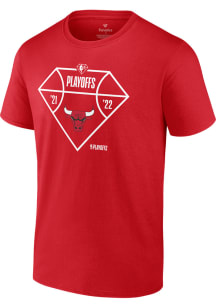 Chicago Bulls Red Tip Off Short Sleeve T Shirt