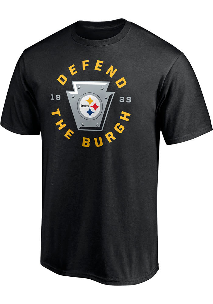 Pittsburgh Steelers Black 1st Down Short Sleeve T Shirt