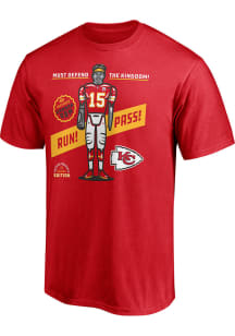 Patrick Mahomes Kansas City Chiefs Red Player Short Sleeve Player T Shirt