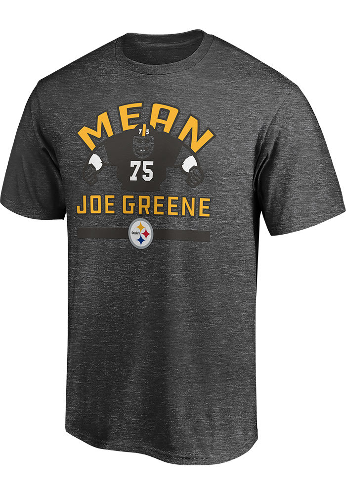 Joe Greene Pittsburgh Steelers Charcoal Player Short Sleeve Player T Shirt