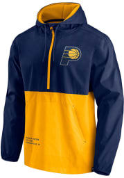 Indiana Pacers Mens Navy Blue ANORAK Pullover Jackets