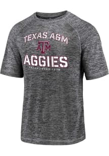 Texas A&amp;M Aggies Grey No. 1 Striated Short Sleeve T Shirt