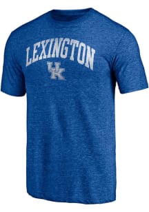 Kentucky Wildcats Blue Arched City Triblend Short Sleeve Fashion T Shirt