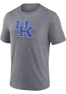 Kentucky Wildcats Charcoal Primary Triblend Short Sleeve Fashion T Shirt