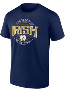 Notre Dame Fighting Irish Navy Blue Iconic Last Leg Short Sleeve T Shirt
