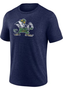 Notre Dame Fighting Irish Navy Blue Primary Triblend Short Sleeve Fashion T Shirt