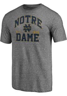 Notre Dame Fighting Irish Charcoal Triblend Winners Podium Short Sleeve Fashion T Shirt
