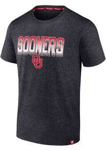 Oklahoma Sooners Charcoal Iconic Biblend Short Sleeve Fashion T Shirt