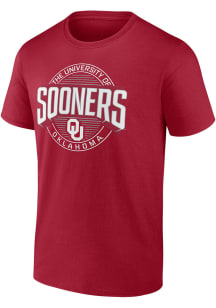Oklahoma Sooners Crimson Iconic Last Leg Short Sleeve T Shirt