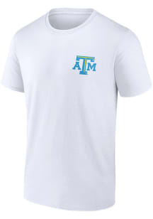 Texas A&amp;M Aggies White Iconic High Hurdles Short Sleeve T Shirt