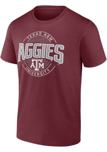 Texas A&amp;M Aggies Maroon Iconic Last Leg Short Sleeve T Shirt