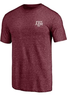 Texas A&amp;M Aggies Maroon Triblend Poll Position Short Sleeve Fashion T Shirt
