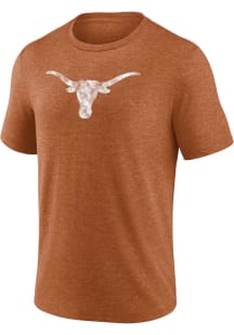 Texas Longhorns Burnt Orange Primary Triblend Short Sleeve Fashion T Shirt
