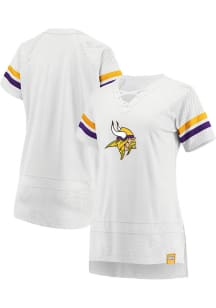 Minnesota Vikings Womens White White Out Short Sleeve T-Shirt