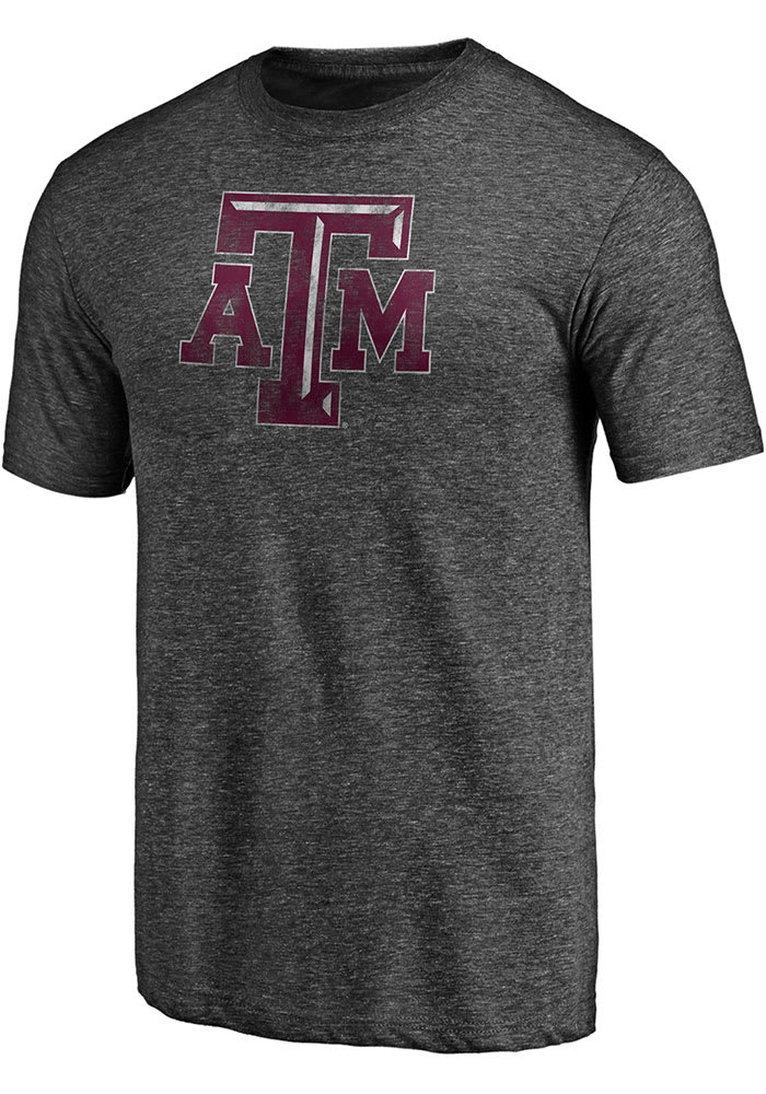 Texas A&M Aggies Charcoal Primary Team Logo Short Sleeve Fashion T Shirt