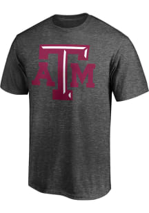 Texas A&amp;M Aggies Charcoal Primary Team Logo Short Sleeve T Shirt