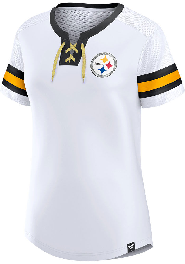 Pittsburgh Steelers Womens WHITE Sunday Best Fashion Football