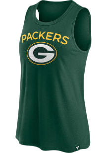 Green Bay Packers Womens Green Iconic Tank Top