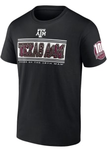 Texas A&amp;M Aggies Black 12th Man Centennial Short Sleeve T Shirt