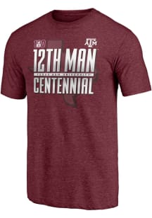 Texas A&amp;M Aggies Charcoal 12th Man Centennial Short Sleeve Fashion T Shirt